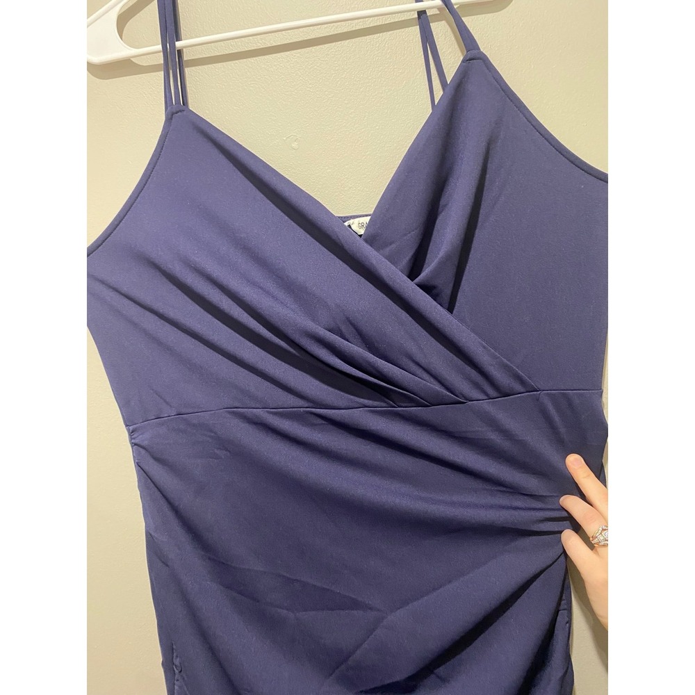 NWT Grace Karin Spaghetti Strap Bodycon Dress, Navy Blue, XXL - Picture 4 of 7